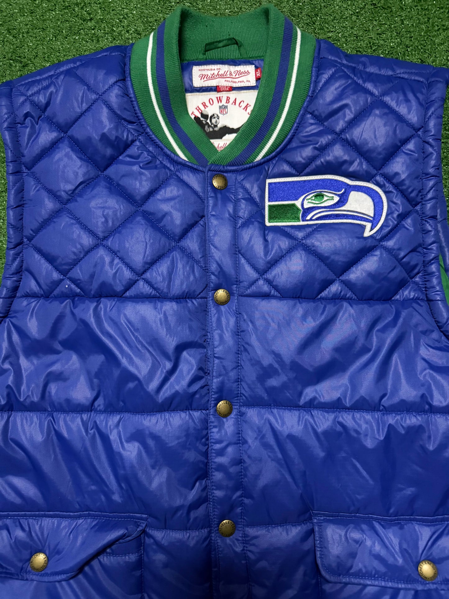 Seattle Seahawks Mitchell & Ness Throwback Vest