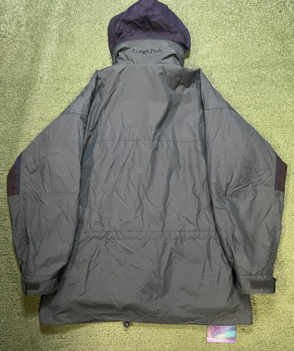 Vintage Colombia long peak green jacket