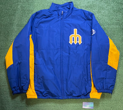 Seattle mariners blue and gold trident logo jacket
