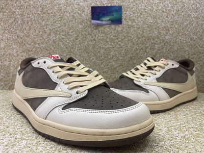 Jordan 1 Low Travis Scott Reverse Mocha 11 Men/12.5 Women “Preowned”