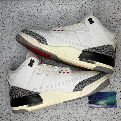 Jordan 3 White Cement Reimagined 8 Men/9.5 Women “Preowned”