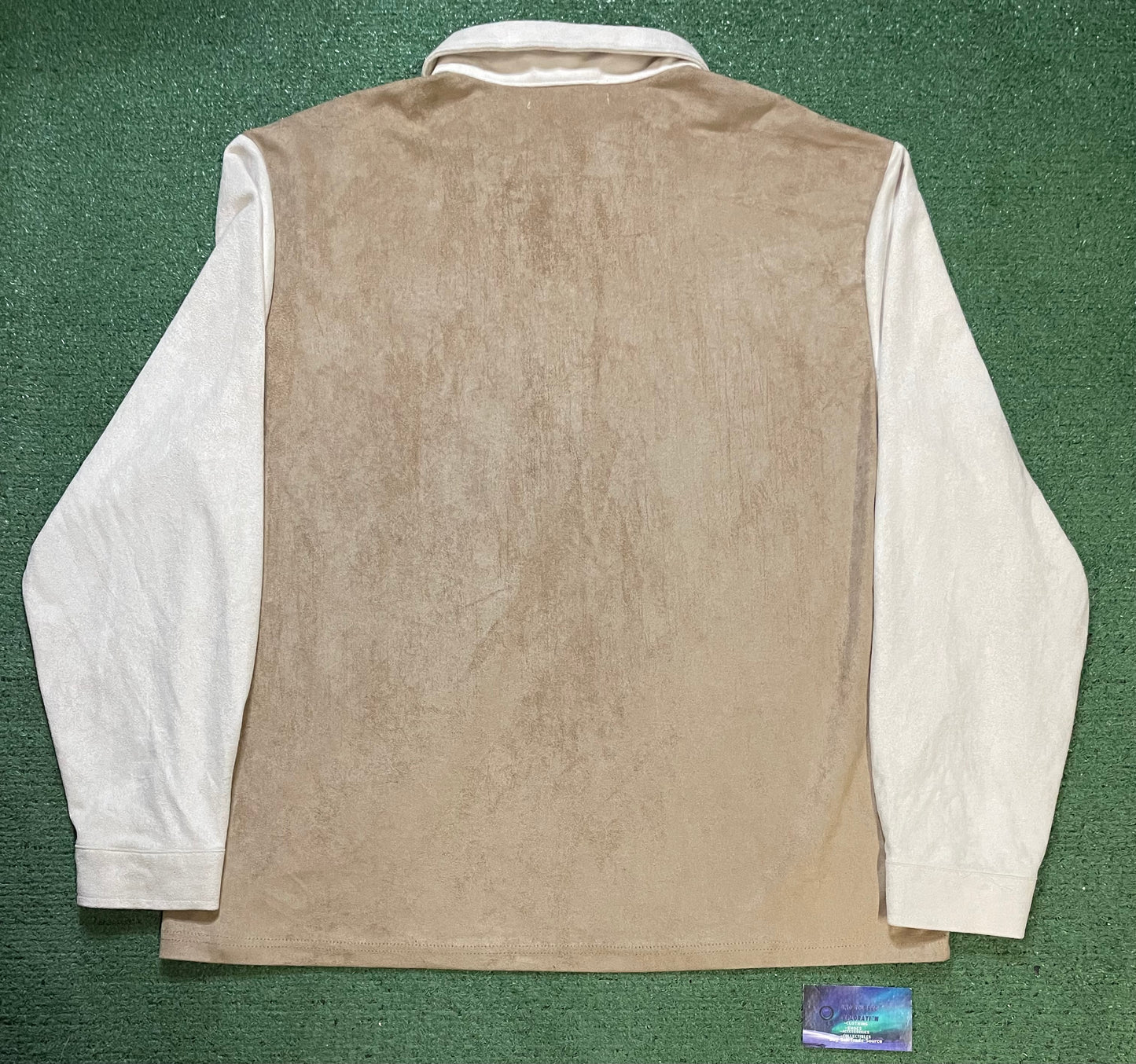 Beige & tan longsleeve rugby shirt