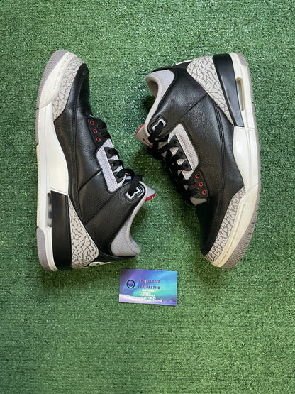 Jordan 3 Black Cement 2025 size 10.5men/12women