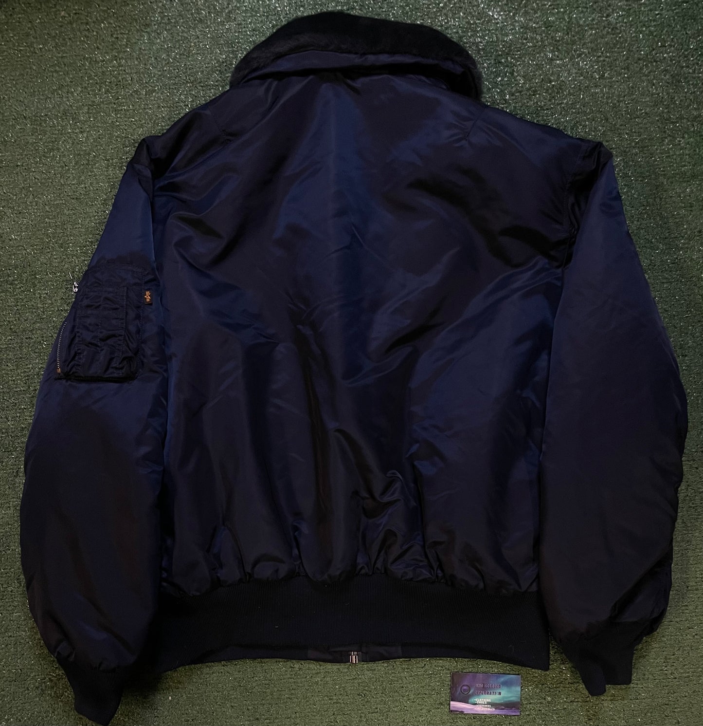 Vintage Alpha industries bomber navy jacket