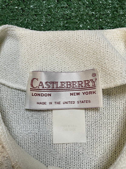 vintage 1980s Castleberry knit cardigan