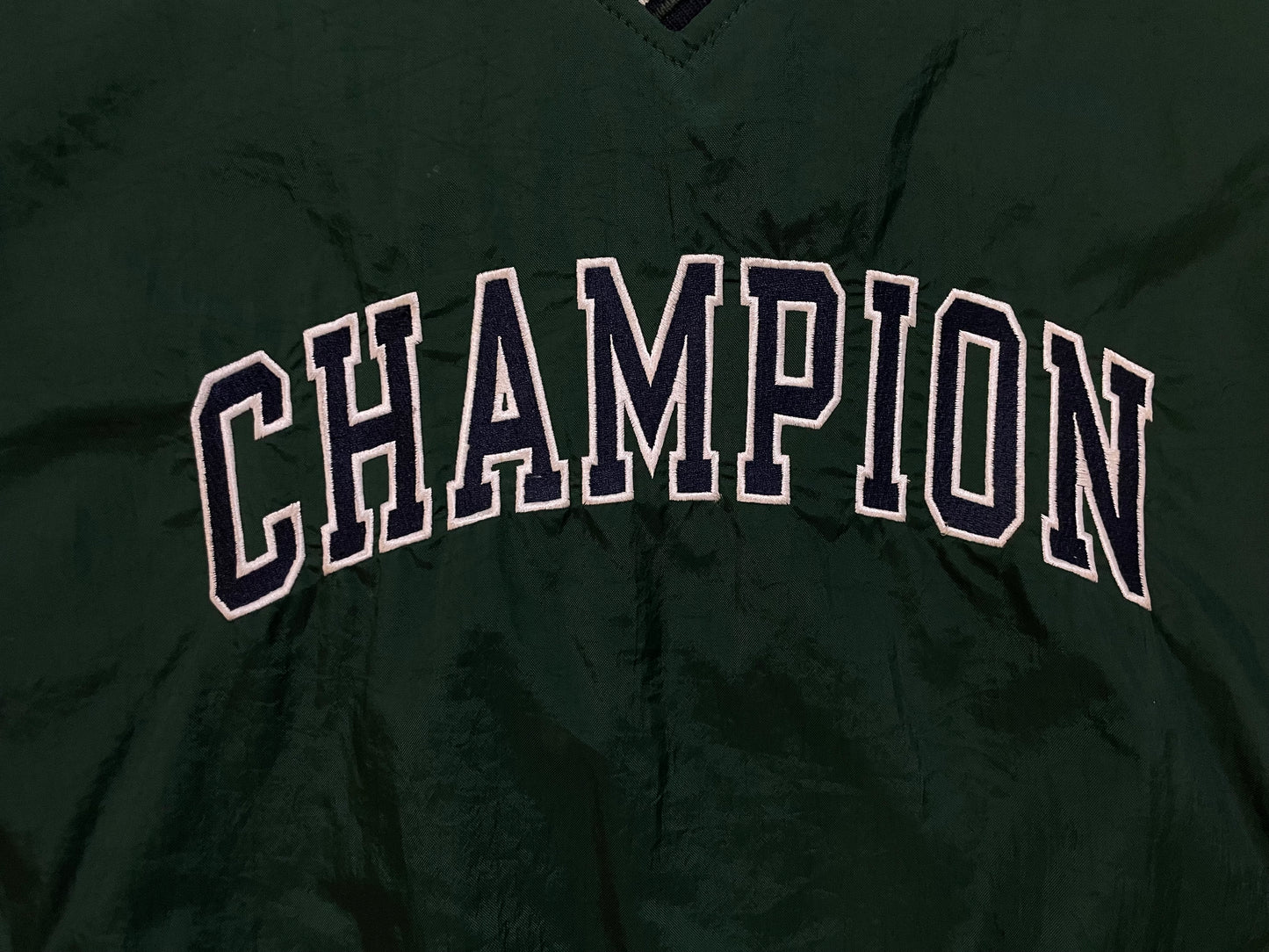 Vintage 1990s Champion pullover green crewneck