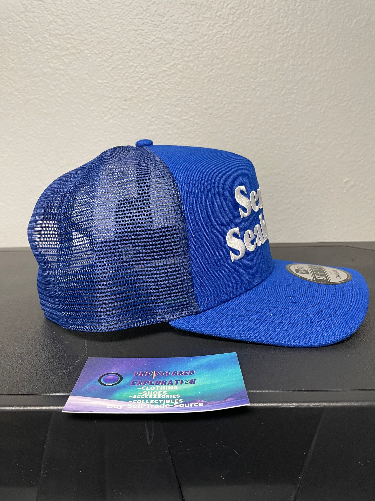 Seattle Seahawks royal blue and white hat