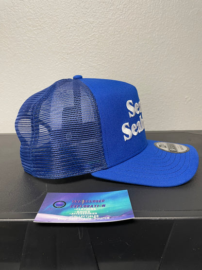 Seattle Seahawks royal blue and white hat