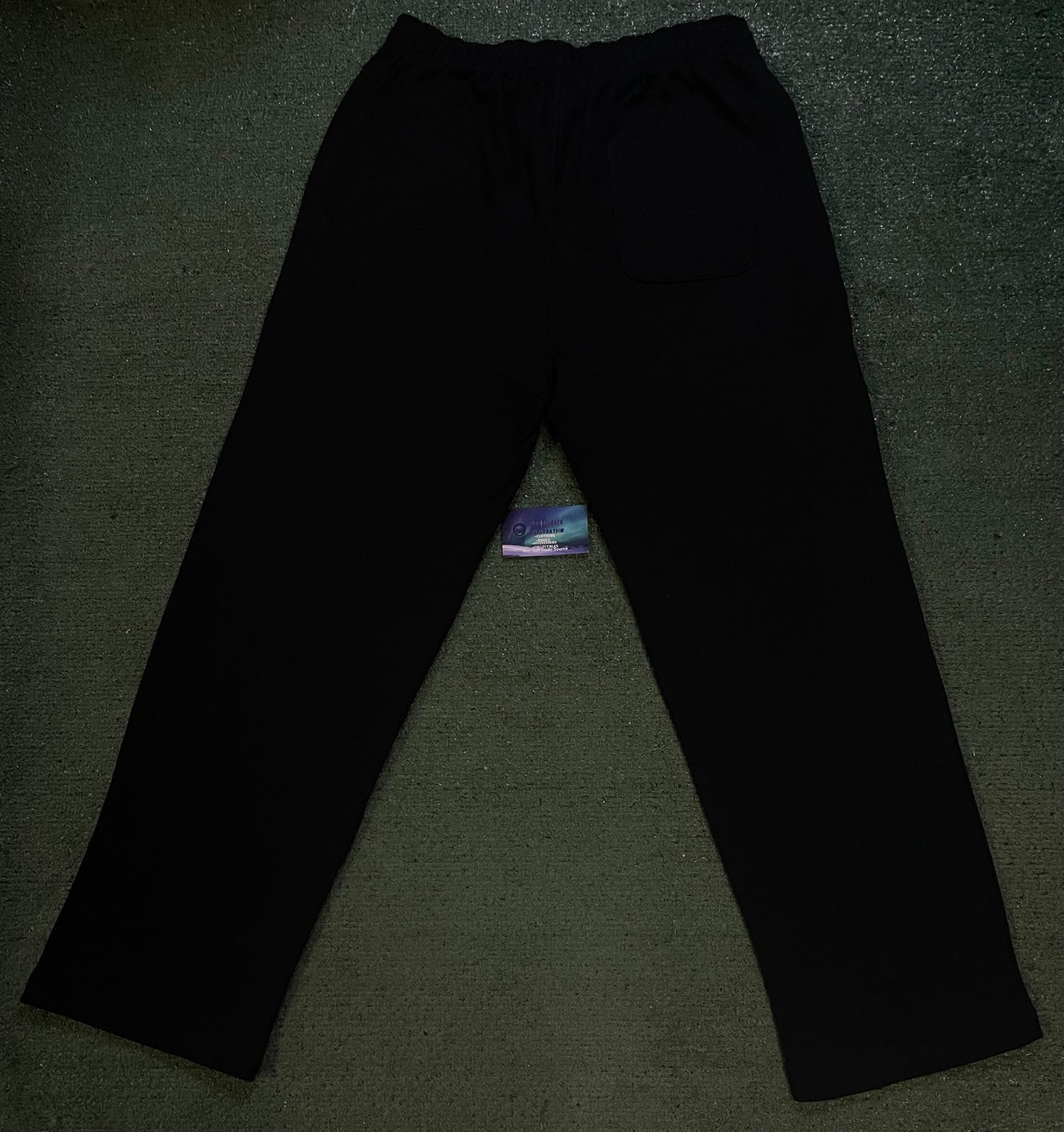Vlone friends rhinestone black sweatpants