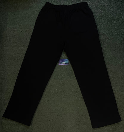 Vlone friends rhinestone black sweatpants