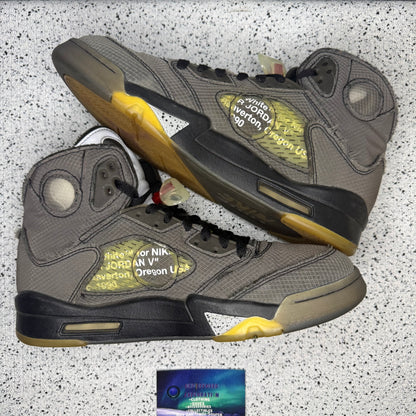 Jordan 5 Off White Muslin 10 Men “Preowned”