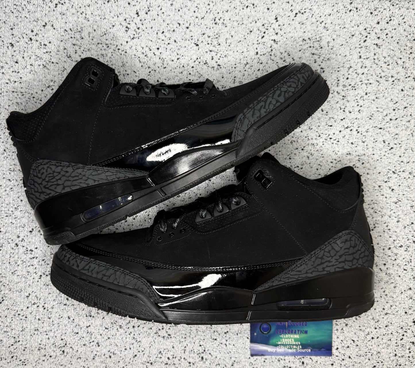 Jordan 3 Black Cat 12 Men/13.5 Women “Preowned”