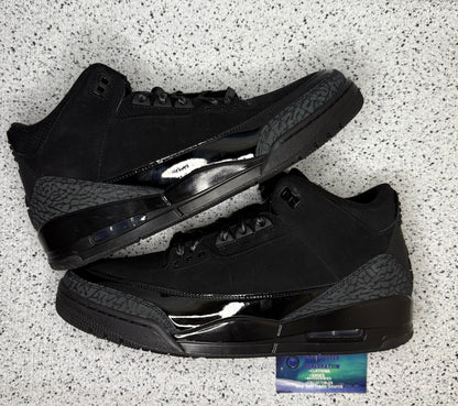Jordan 3 Black Cat 12 Men/13.5 Women “Preowned”