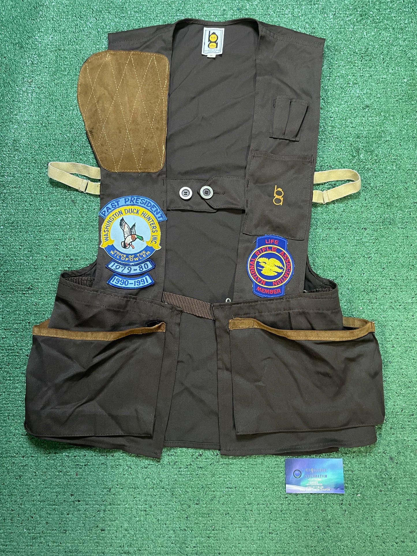 Vintage 1970s Bob Allen vest with patches