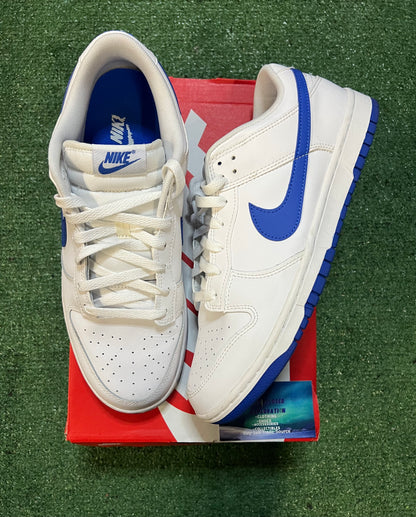 Nike dunk low white hyper royal size 11men/12.5women