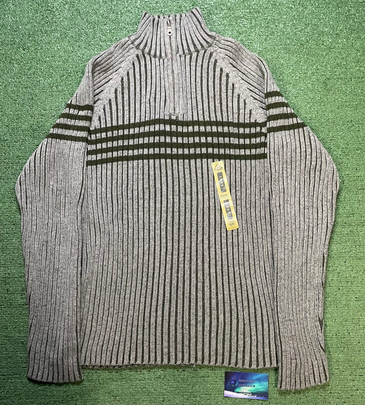 American Rags grey quarter zip