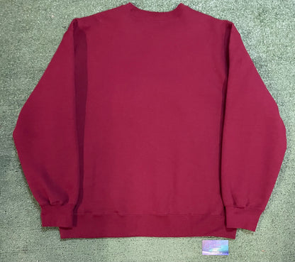 Supreme cardinal red box logo crewneck
