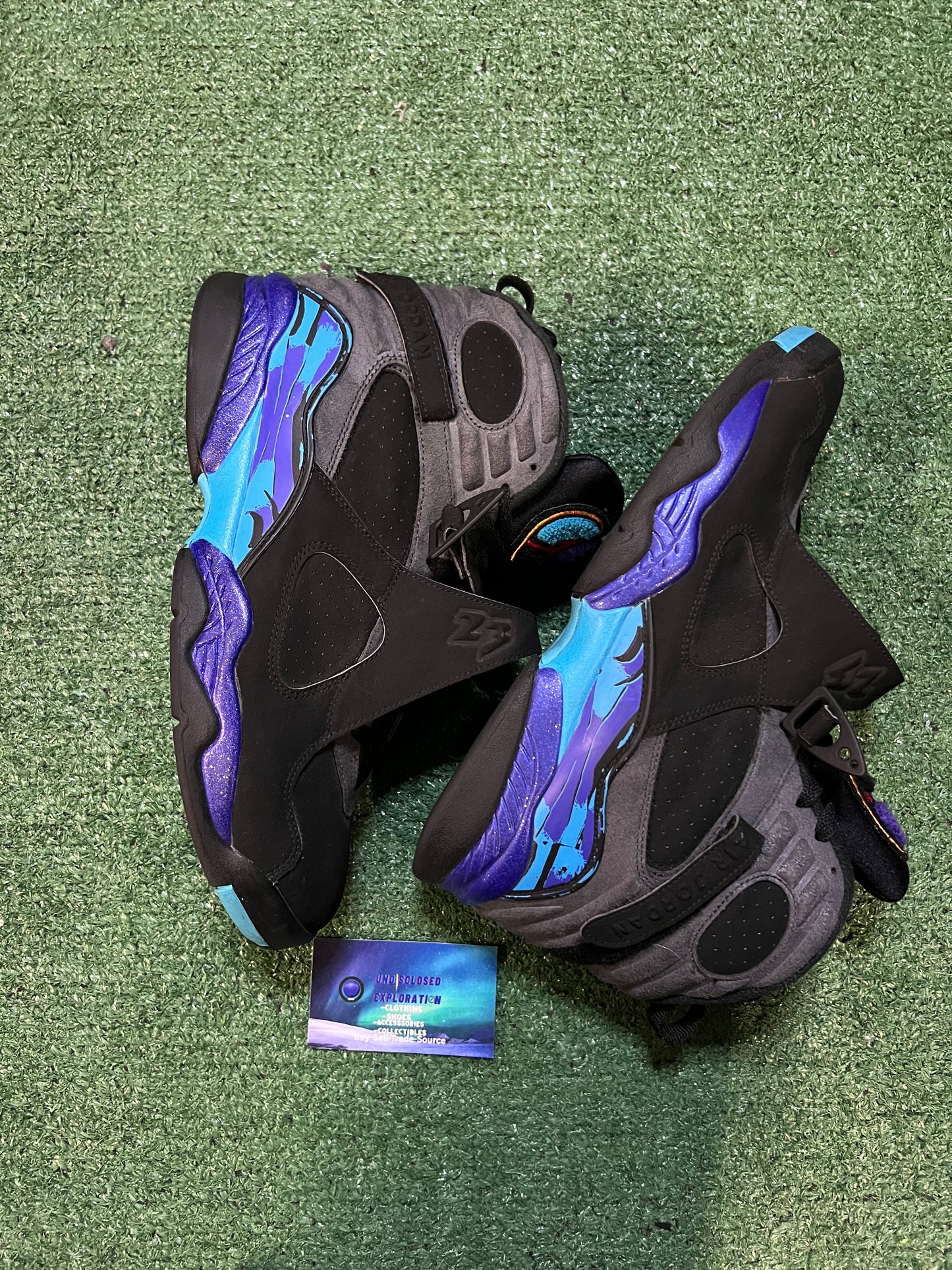 Jordan 8 aqua 2015 size 10.5men/12women