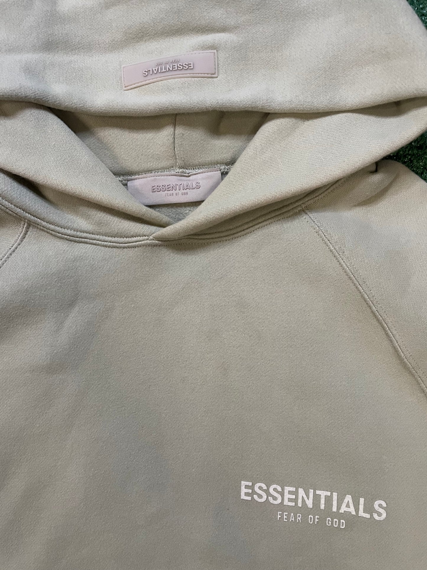 Fear of god Essentials seafoam hoodie