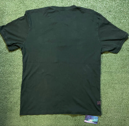 Delascar green short sleeve Henley shirt
