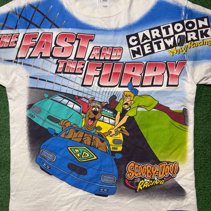 Vintage Scooby Doo Cartoon Network NASCAR Shirt