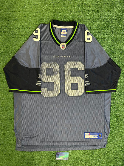 Vintage Seattle Seahawks Grant wistrom Reebok jersey #96