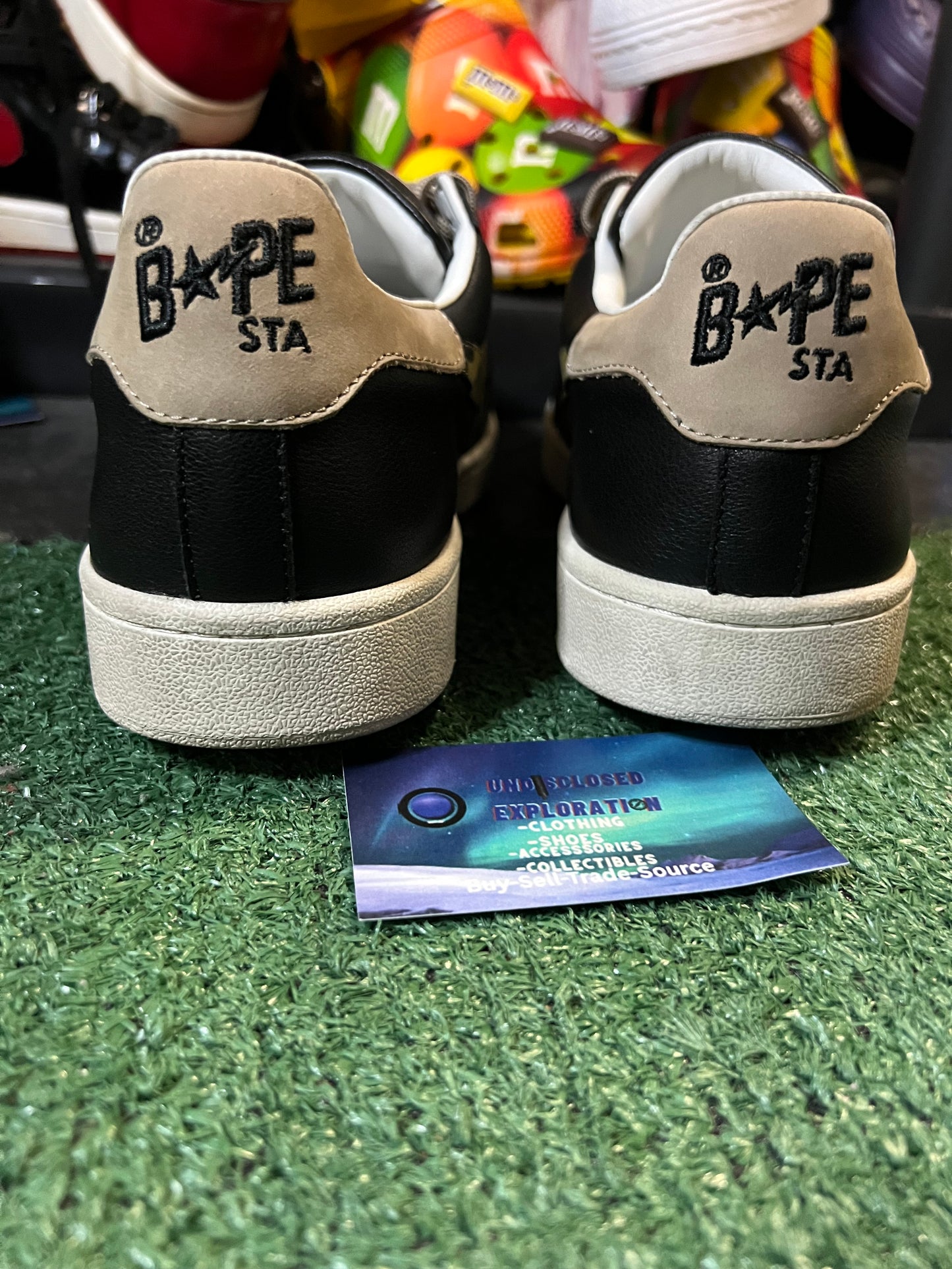 Bape skullsta black size 11men/12.5women