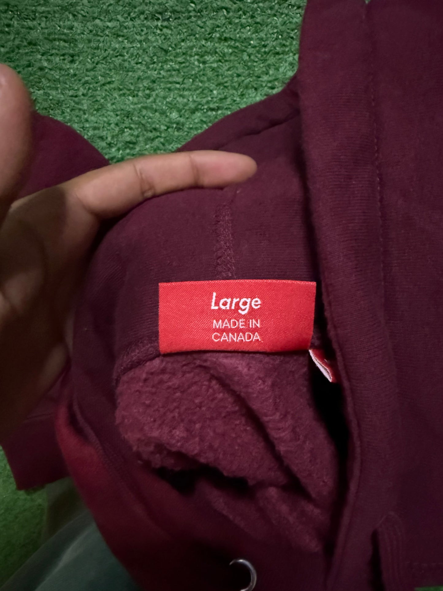 Supreme Motion Hoodie Burgundy