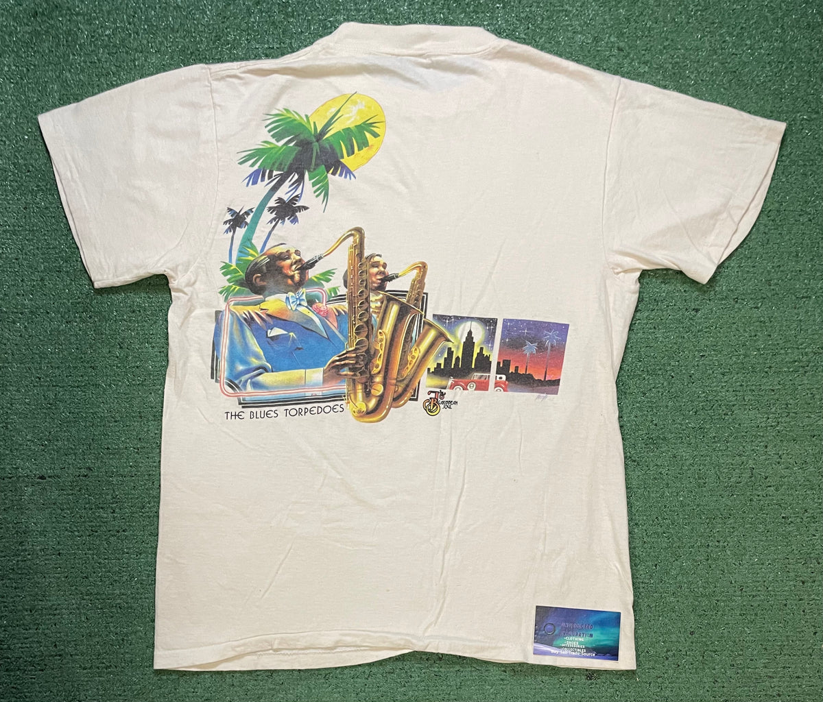 Vintage 1970s The Blue Torpedoes Caribbean soul tee