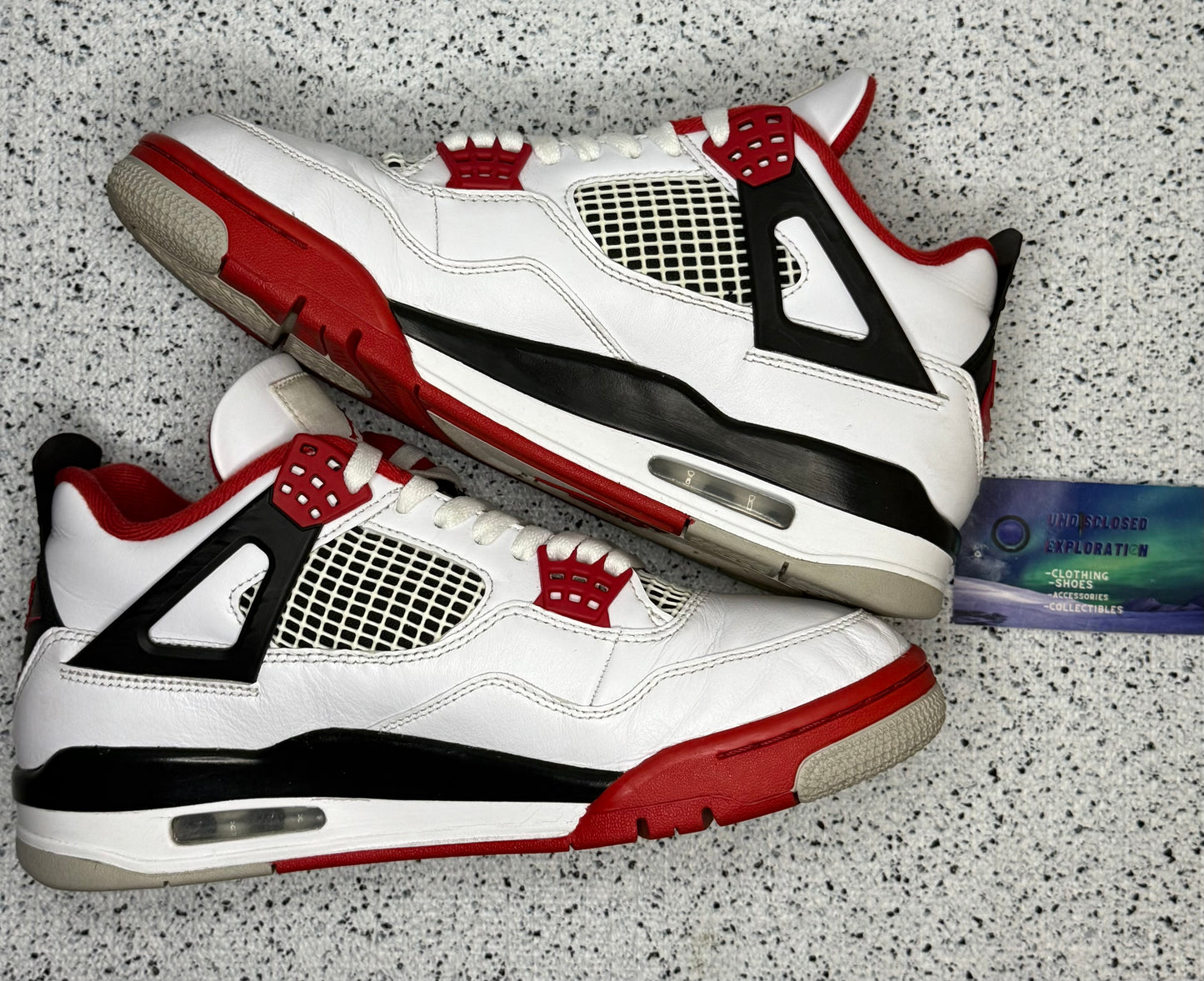 Jordan 4 Fire Red 8.5 Men/10 Women “Preowned”