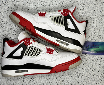 Jordan 4 Fire Red 8.5 Men/10 Women “Preowned”