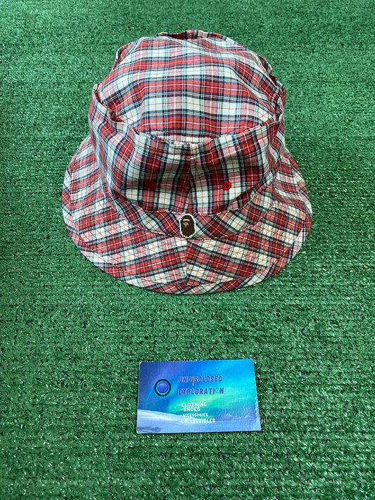 Bape Plaid Bucket Hat