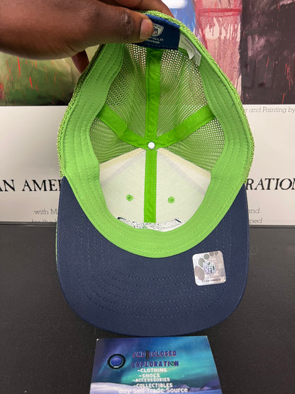Seattle Seahawks green Reebok mesh hat