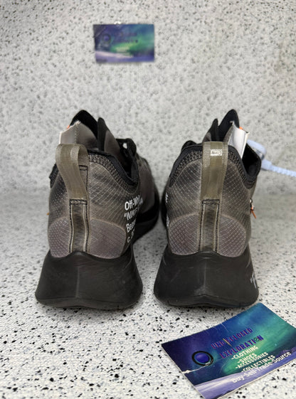 Nike Off-White Zoom Fly Black 10 Men/11.5 Women “Preowned”