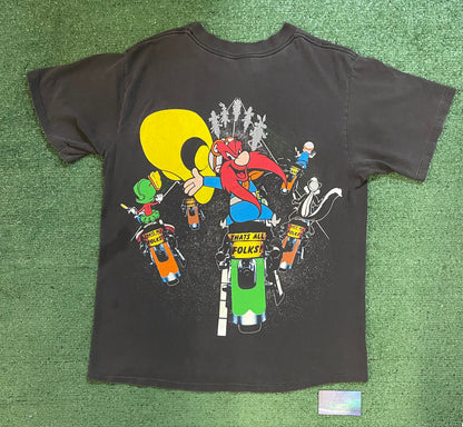 Vintage 1990s Looney Tune motorcycles tee