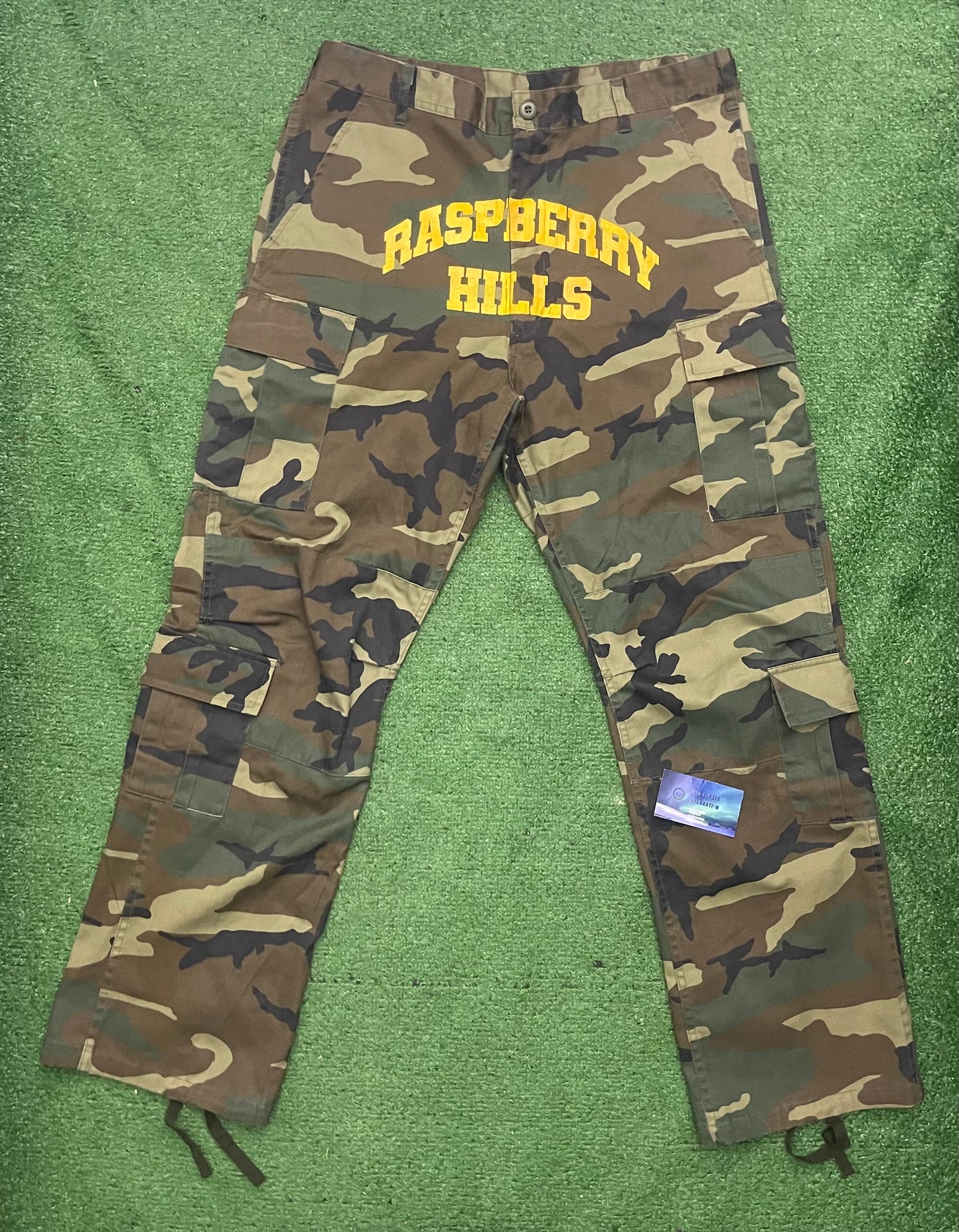 Gold Vintage Raspberry Hills Camo Pants