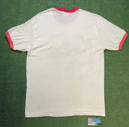 Vintage 1980s Vette-A-Bration ringer distressed tee