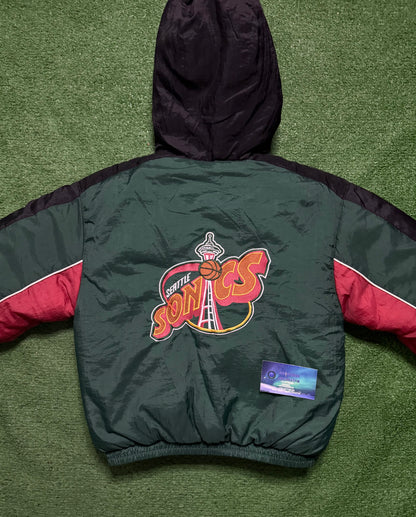 Vintage Seattle SuperSonics Reversible Youth Jump Ball Club Jacket