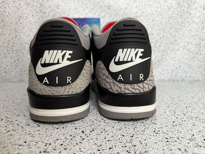 Jordan 3 Black Cement 12 Men/13.5 Women “Preowned”