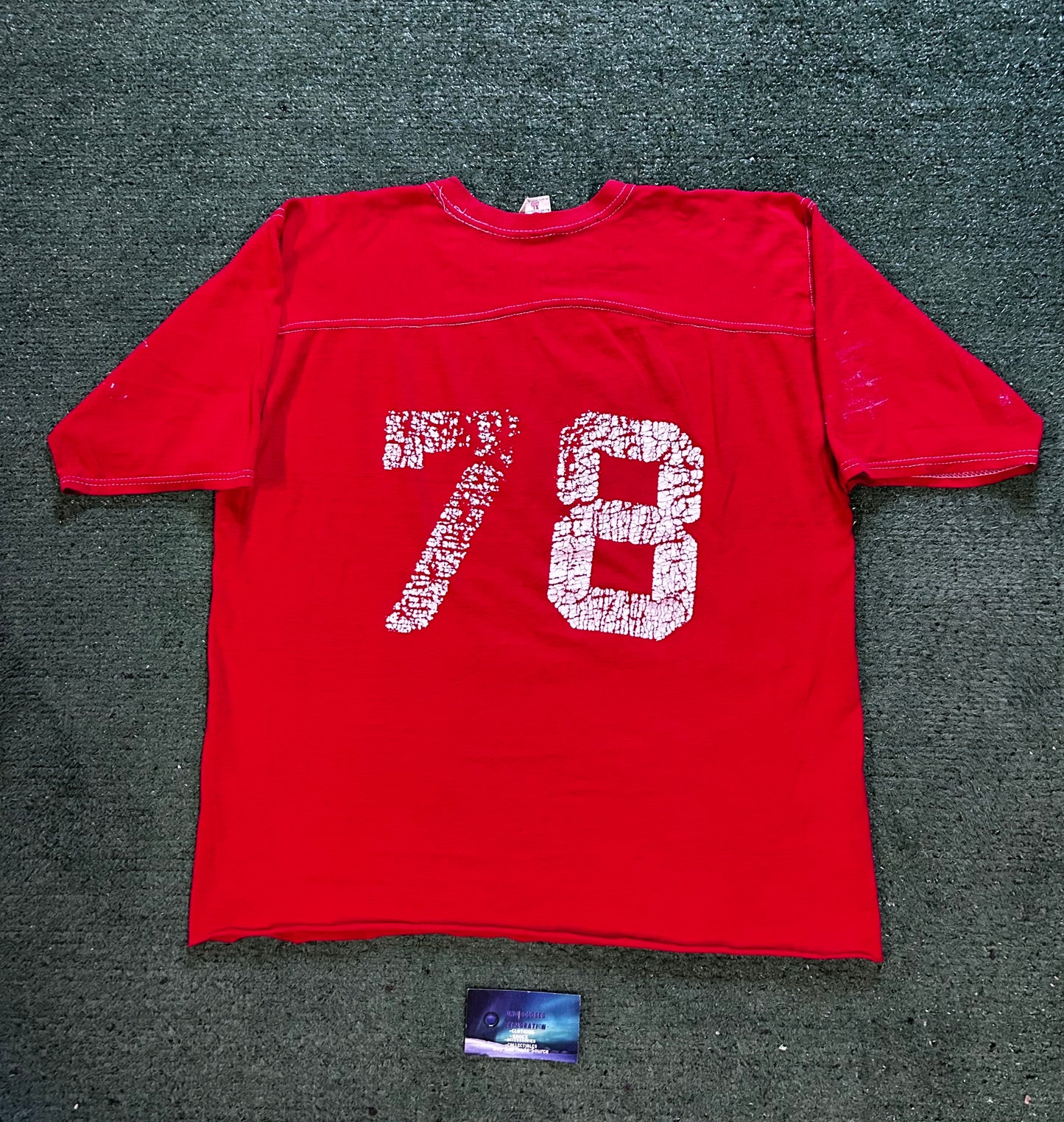 Vintage 1980s Dawson red tee