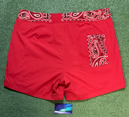 Budweiser king of bud red paisley shorts