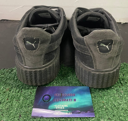 Puma X fenty glacier grey velvet creeper sneakers size 9men/10.5women