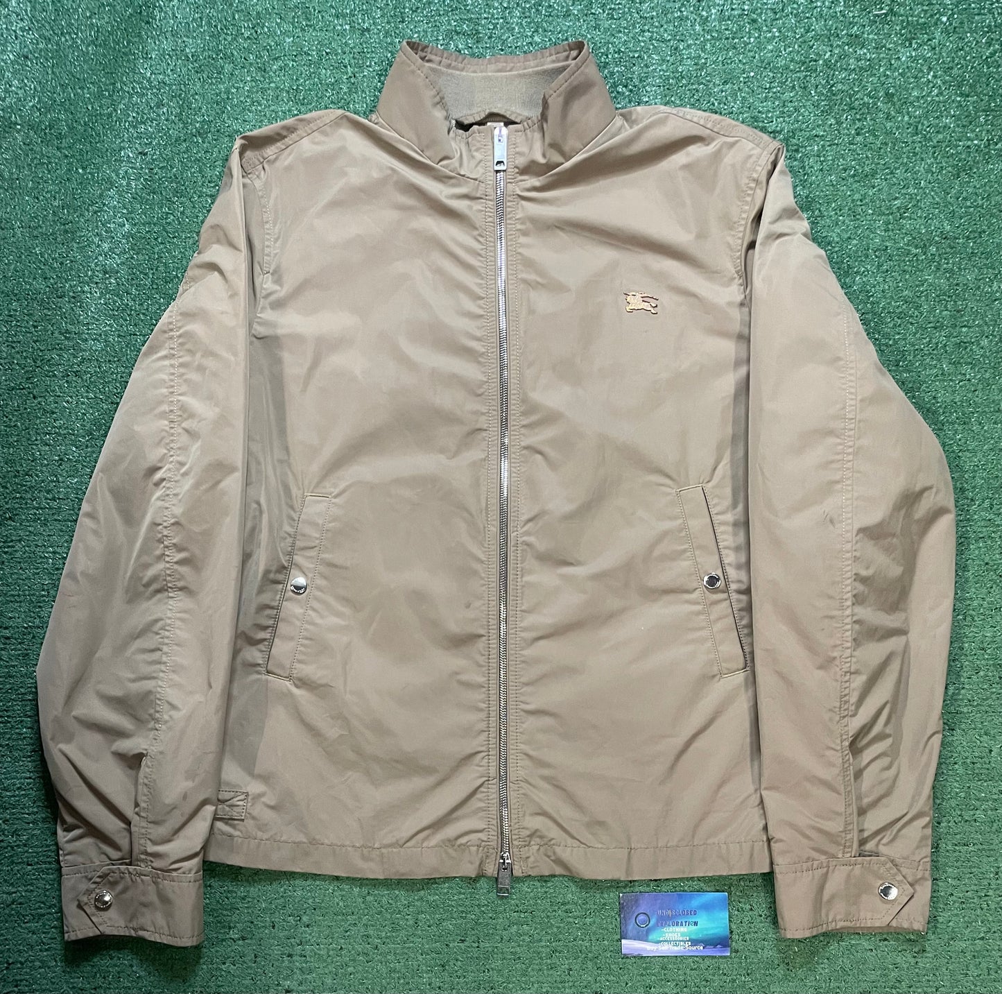Burberry beige zipup jacket