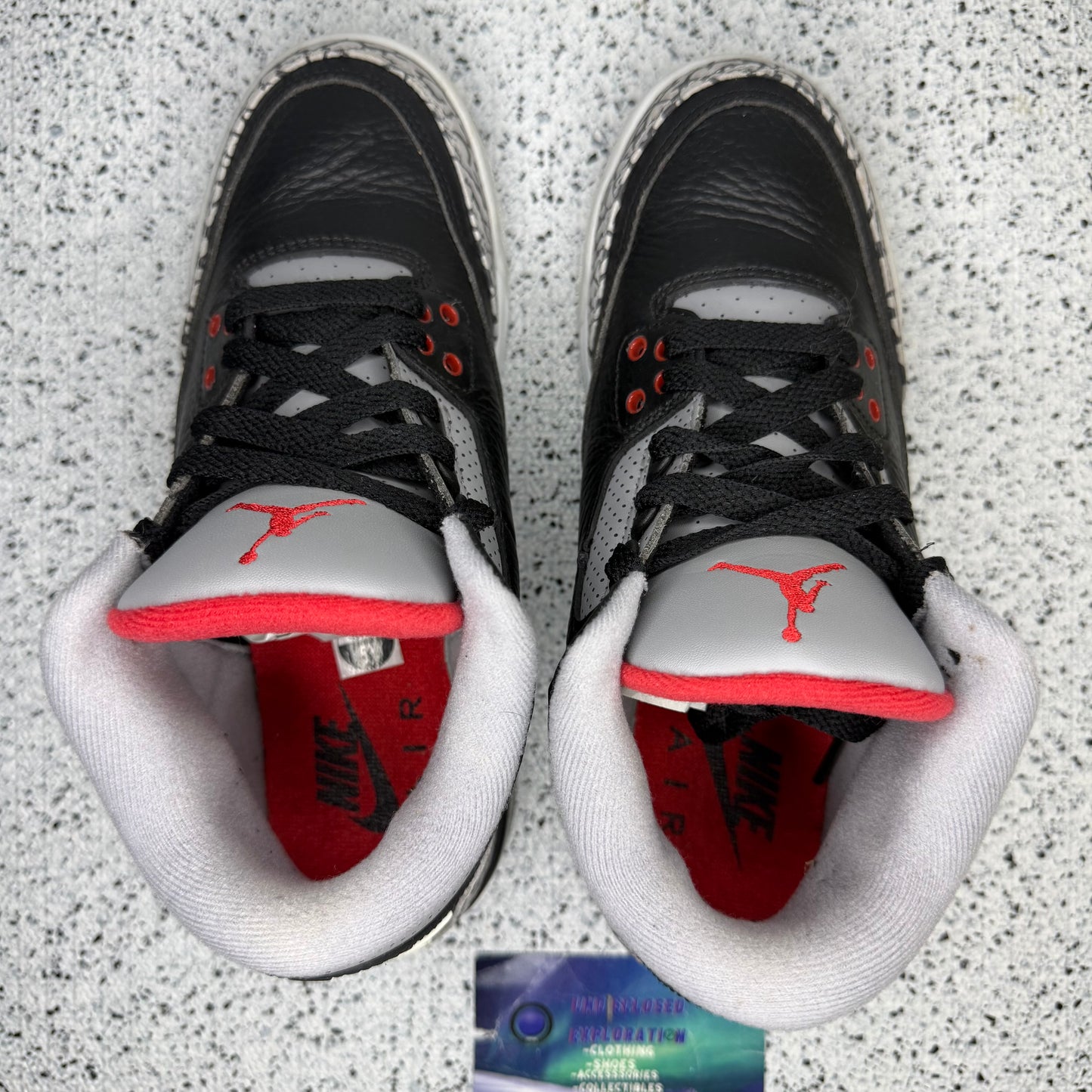 Jordan 3 Black Cement 2018 5 Youth “Preowned”