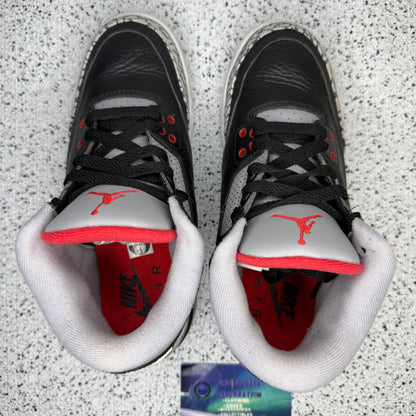 Jordan 3 Black Cement 2018 5 Youth “Preowned”