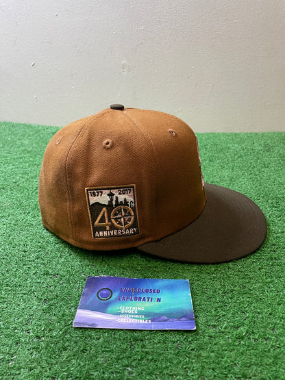 Seattle Mariners brown 40th anniversary fitted hat