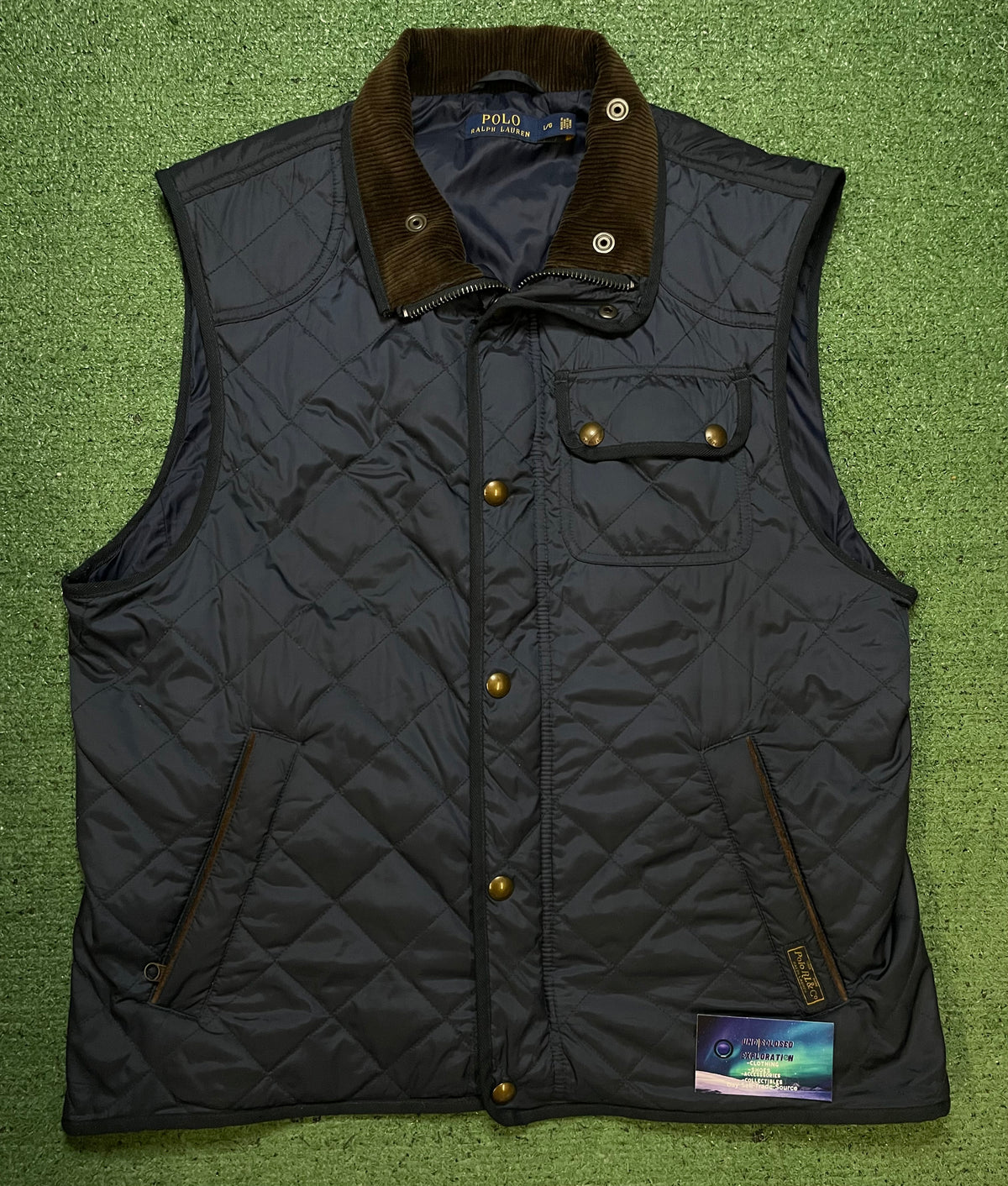Polo Ralph Lauren The Beaton Quilted Utility navy Vest