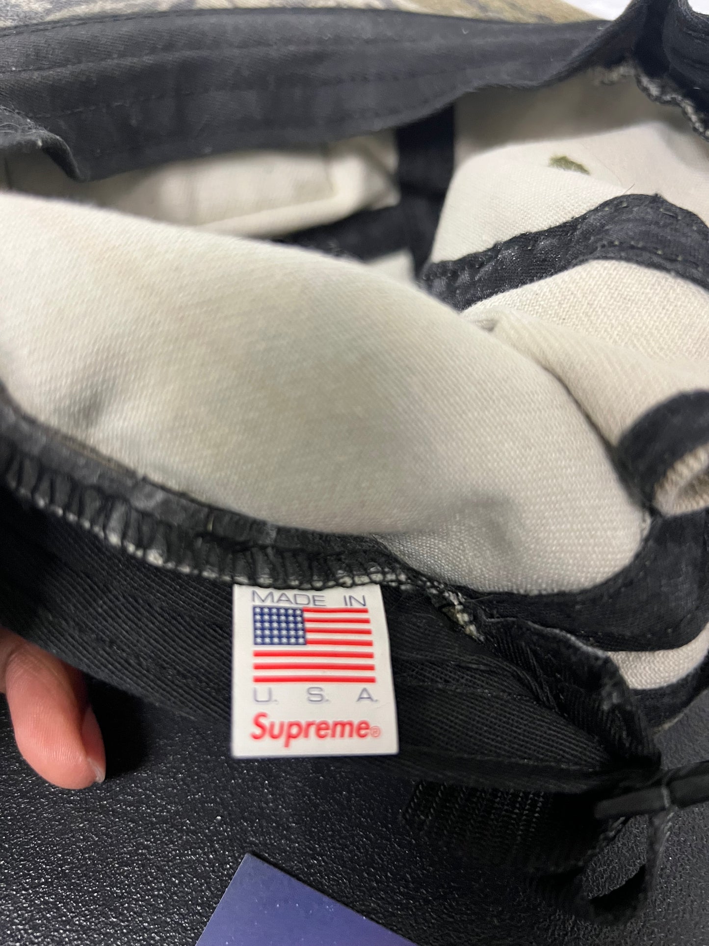 Supreme mossy oak camo hat