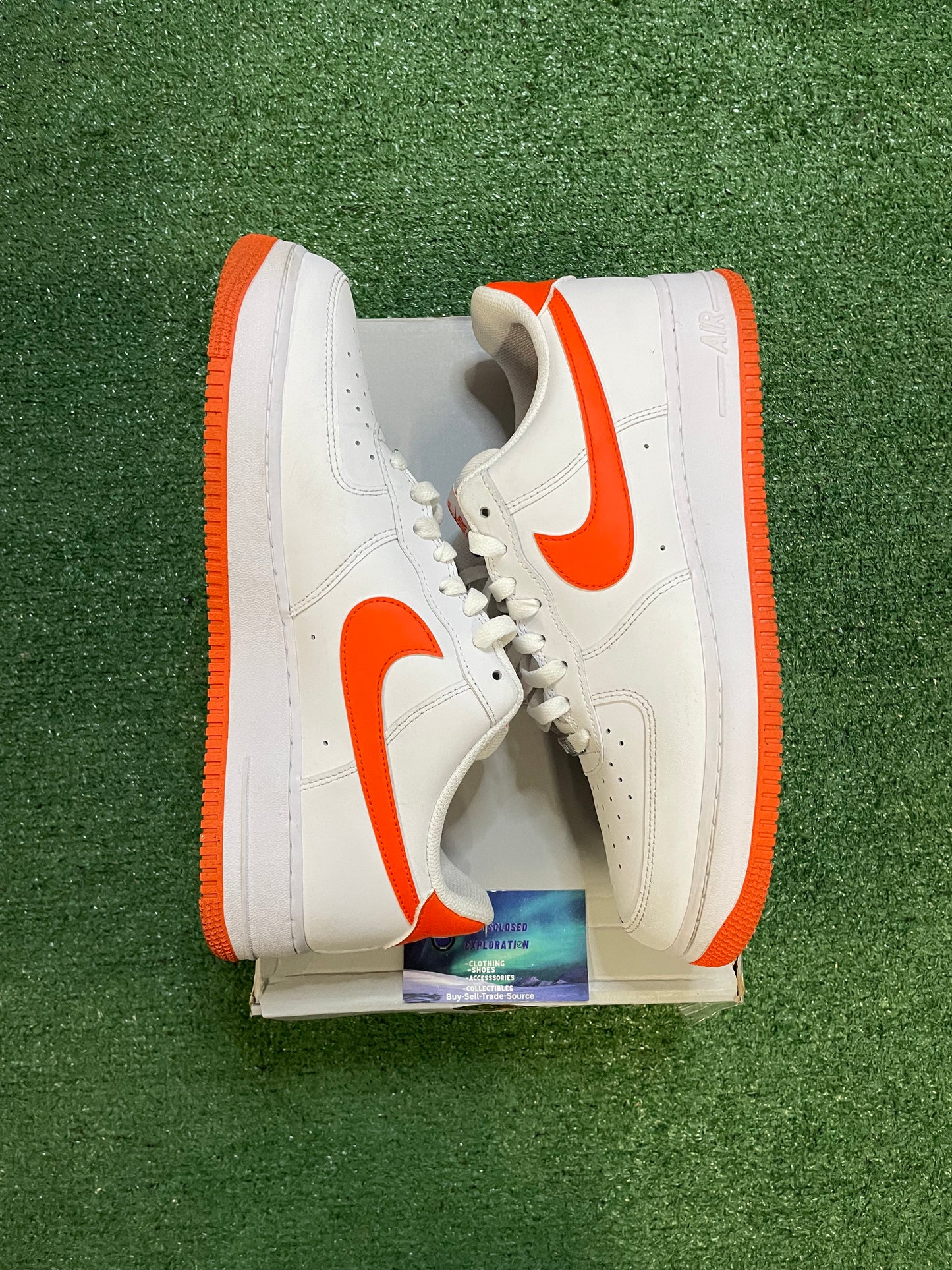Nike Air Force 1 low safety orange size 11men/12.5women