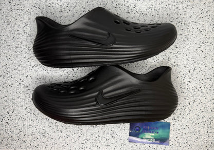 Nike ReactX Rejuven8 Triple Black 9 Men/10.5 Women “Preowned”